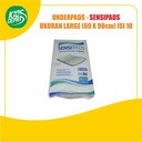 Sensi Pads Size L (60x90cm) isi 10 Underpads (Perlak Sekali Pakai)