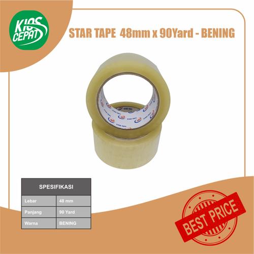 Lakban STAR TAPE 48mm x 90Yard - Bening