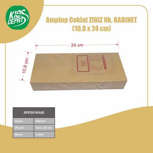 Amplop Coklat Ukuran Kabinet (1Pack Isi 100pcs)