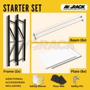 RAK GUDANG BESI 4 SUSUN AYORACK AM5-2025S 2.5 METER 500KG STARTER WAREHOUSE RACK