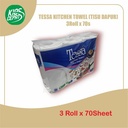 Tissue TESSA Kitchen Towel isi 3Roll x 70s (Bisa Untuk Hand Towel)