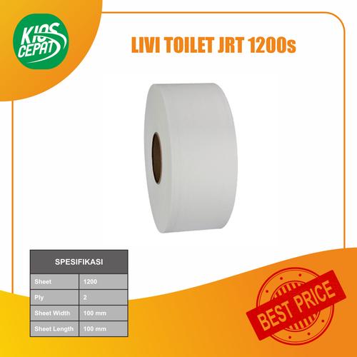 Tissue LIVI Eco Toilet JRT 1200's (Tisu Roll Jumbo)