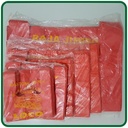 KANTONG PLASTIK HD LOCO TEBAL MERAH KEMASAN 500GRAM