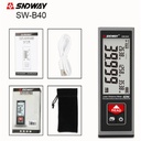 SNDWAY Meteran Laser Digital Mini Range Finder Laser Merah Indoor SW-B - 40 Meter