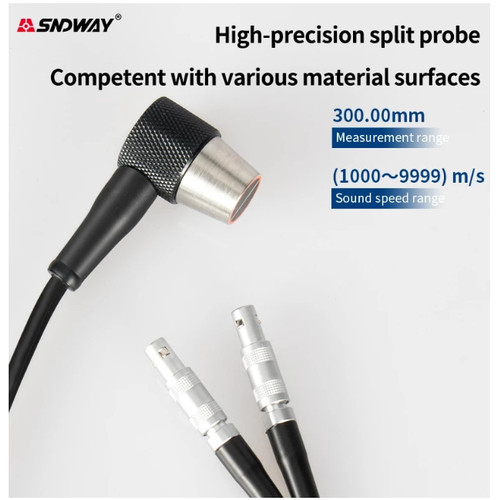 SNDWAY Ultrasonic Thickness Gauge Pengukur Ketebalan Material SW-6510 - +Coupling Agent