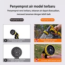 Selang Gulung Garden air Hose Reel selang air Portable tempat gulungan selang air anti kusut Garden Selang Dengan Selang Air Selang Air Tahan Lumut 15M penyiram taman - Kuning  15M