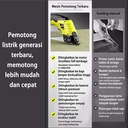 Gunting Listrik Kain Gunting Listrik Isi Ulang USB Portabel Alat Pemotong Multifungsi DIY Multifungsi Untuk Karton Kain Kulit - hijau