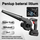 Alat peniup angin / Blower/ Penyedot debu dengan baterai lithium / grooming Pengering Bulu anjing kucing - Black+2Bateri+2in1
