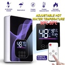 Pemanas air listrik instan yang dipasang di dinding/Water heater Suhu Konstan/pemanas air listrik Kamar Mandi / Instan water heater - B - PutihTipe