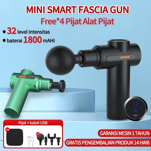 Mini Alat Fasia  Multifungsi Alat Pijat Pintar Alat Pijat Listrik Otot 4 in 1 - hitam