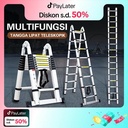 Multifungsi Dengan Teknik Tangga Lipat / Tangga Teleskopik Portabel Rumah Tangga 3.2Meter - melipat - 3.2M