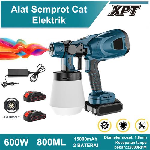 Mesin Semprot Cat Elektrik Nirkabel Berkekuatan 600W/Mesin Semprot Cat/ Kompresor Semprot Cat/Alat Semprot Cat/Semprot Cat Tanpa Kabel - 600W-Baterai*1