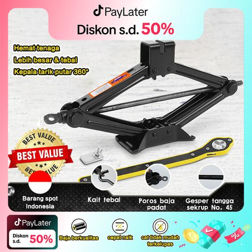 Dongkrak Mobil BLACK/1ton dongkrak mobil /dongkrak gunting / dongkrak pengangkat tipe tangan / - untuk perbaikan ban mobil - Gunting Jack