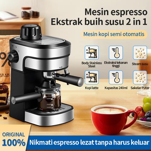 Mesin Kopi Espresso / Espresso Machine - Operasi tombol