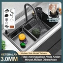 Bak Cuci Piring Hitam/Kitchen Sink Stainless Luxury Black Besar - 6845hitam