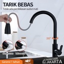 Tarik faucet sprayer/kran sink mixer /keran hitam/ kran sink cuci piring/keran cuci piring fleksibel stainless - hitam