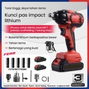 21V kunci pas dampak Kunci Pas Baterai Lithium Tanpa Kabel kunci pas listrik bor baterai bor listrik  listrik apr impact - 21V 1 Baterai