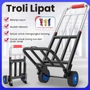 Troli Lipat 100 kg / 120 kg / 180 kg  Trolley Lipat Serbaguna/ Trolley /Barang Serbaguna Luggage Carrier/ Troli Barang Lipat Dorongan - 80KG roda PU