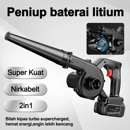 Mesin Blower Tangan Baterai Cordless Blower TOOLS - 2Bateri+2in1