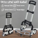 Anti Karat Trolley Multifunction Folded Trolley Alat Pengangkut - 6 RODA