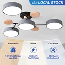 Lampu Gantung Nordik/Lampu Gantung Minimalis/3 Warna Lampu Gantung LED - A+8 head