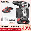 Alat bor yang dapat di charge bor rumah tangga baterai lithium - 12V, Versi standart