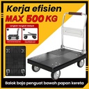 Troli Lipat 500kg Ukuran72×48cm Trolley Troli Barang Lipat Hand Truck Model Besi Troli Angkut