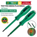 YUEFEIBAO Feibao TestPen / Tespen / Test pen / Obeng Kepala Plus & Minus / Gagang Karet / Besi CR-V / F48-103 - Plus (+)