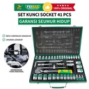YUEFEIBAO Feibao Kunci Shock Toolset 41 PCS / Kunci Sok Toolset 1/2 Inch / Chromium Vanadium / Set / F18-1204