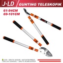 JLD Gunting Ranting Telescopic 69-101CM Adjustable Garden Pruning Shear Scissors - 69-101CM