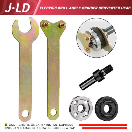 JLD Adaptor converter Mesin Bor ke Mesin Gerinda - 4INCH Arbor Konektor Gerinda Bor Mata Gerinda Perubah 5pcs