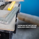 YUEFEIBAO Feibao Penggaris Siku L 25cm / Steel Angle Ruler / Penggaris Siku Tukang / 25cm / Tools / Alat Perkakas / F42-0074B - 200mm