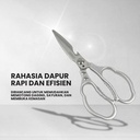 YUEFEIBAO Feibao Gunting Dapur Serbaguna / Heavy Duty Multifunction Kitchen Scissors / SK-5 Alloy Steel / F10-208A Kitchenware Baja