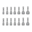 JLD Impact wrench Soket Hex Shank Power Nut Drive Drill Bits 14pcs Set Adapter konverter sambungan mesin  Untuk Power Drills Impact Drivers