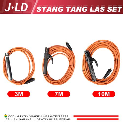 JLD Kabel las Set 3/7/10 meter/Welding Cable Set/Tang Las Kabel Las Set/Stang Las Set （Tang Las+ Tang Massa + Kabel） - 3M