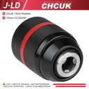 JLD Kepala Bor Metal Keyless Drill Chuck 13mm 1/2INCH Keyless Metal Kepala Bor With Lock - 13MM