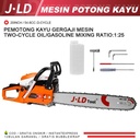 JLD Gergaji Mesin Chainsaw 54.6CC Mesin Potong Kayu Mesin Chainsaw 20inch Pohon Kayu Kualitas Sinso Mini Potong 2 tak Mesin chainsaw Gergaji Potong Pohon Kayu GERGAJI MESIN Pisau Gergaji jld senso