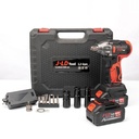 COD JLD 88V mesin bor impact baterai 350N.M bor Baterai 13mm Impact Wrench brushless 88v original bor baterai cas komplit bolak balik.Untuk melepas dan memasang baut ban Baut mesin CVT Baut perancah Dapat Digunakan Pada Kayu/Beton/tembok/ jumbo - JF88- 2baterai-1016