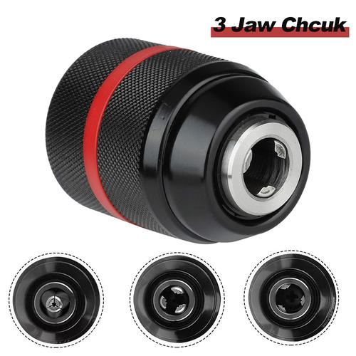 JLD Kepala Bor Metal Keyless Drill Chuck 13mm 1/2INCH Keyless Metal Kepala Bor With Lock - 13MM