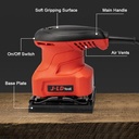 JLD Mesin Amplas 220W Electric Sander J4510 Mesin Amplas Kayu Dan Tembok 110 X 100 mm Listrik