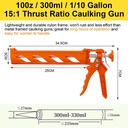 JLD Caulking Gun Tembakan Lem Kaca Sealant Gun Caulking Gun Sealant