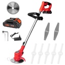 JLD Mesin Pemotong Rumput Adjustable 36V Multifungsi Pemotong Rumput Portable Alat Mesin Potong Rumput Elektrik Mini Untuk PemangKasan Rumput Halaman Taman Dan Semak Belukar Baterai Li-ion yang Dapat Diisi Ulang