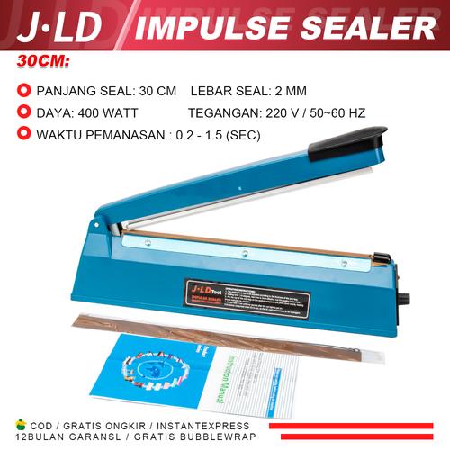 JLD Impulse Sealer Alat Press Perekat Plastik 20 CM/30 CM Sealer plastik Mesin Pres Plastik Alat Perekat Plastik Murah-las plastik 200MM Dan 300MM Plastic Vacuum