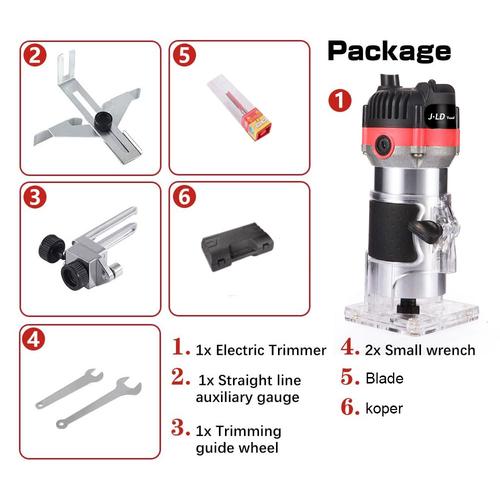 JLD Mesin Trimmer MT370 Mesin Profil Kayu Router 6mm  Mesin Profil Kayu Trimmer Router Mesin 350W Router Ukir Kayu Murah Berkualitas Original