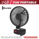 JLD Kipas Angin 6/8" inch Kipas Emergency Mini Fan Portable Rechargeable Makita Battery Socket Camping-Lxt Baterai