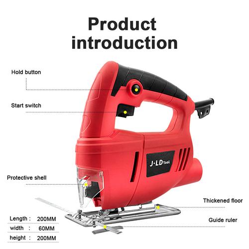 JLD Mesin GergajI Ukir Jig Saw 380W Jigsaw Laser 220V Variable Speed Suitable Wood Sawing Machine For Cutting wood plastic iron J5055C