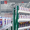 GT STOPPER GS15 GT RACK 1.5 METER - PAGAR PEMBATAS BESI RAK GUDANG TOKO DISPLAY MINIMARKET