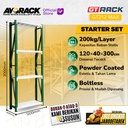 RAK GUDANG BESI GT RACK GT212 MAX – WAREHOUSE RACK 200KG TINGGI 4 SUSUN 3 METER LEBAR 40CM PANJANG 1.2M - STARTER