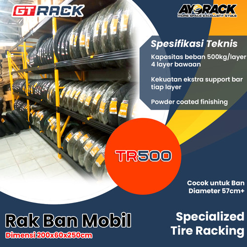 TIRE RACKING TR500 - RAK BAN MOBIL TOYOTA MITSUBISHI DAIHATSU HONDA - STARTER