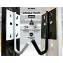 AYORACK SINGLE HOOK HS50 - GANTUNGAN BESI RACK SERBA GUNA RAK GUDANG - Hitam